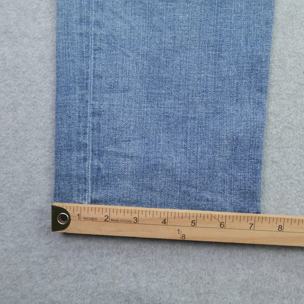 True Religion Jeans Mens 40 Blue Distressed Rocco Relaxed Skinny Pony Express
